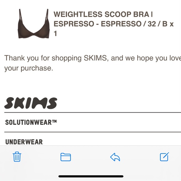 Skims bra - Picture 1 of 1
